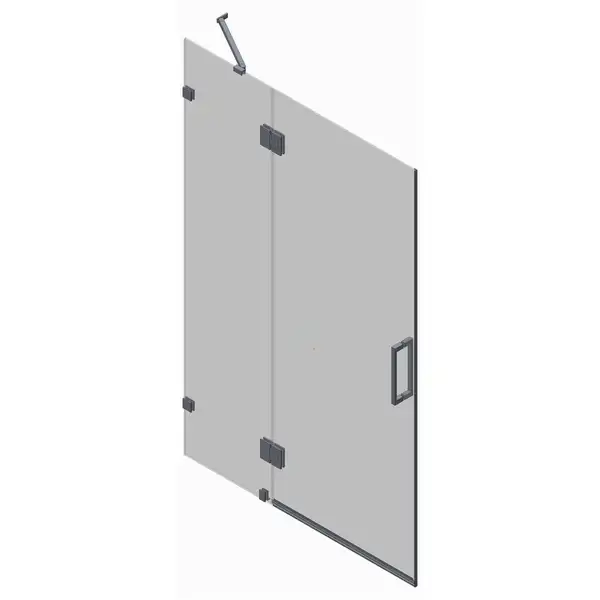 Koer SR SD04-120x200 Двері в нішу, прозоре, графіт (KR5388) Koer SR SD04-120x200 Двері в нішу, прозоре, графіт (KR5388)