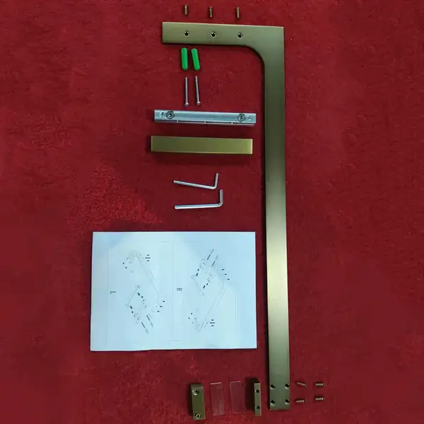 KOER SR SP02-100x200 Walk-In, прозоре скло, матове золото (KR5396) KOER SR SP02-100x200 Walk-In, прозоре скло, матове золото (KR5396)