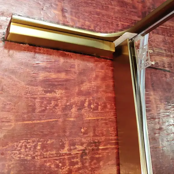 KOER SR SP02-100x200 Walk-In, прозоре скло, матове золото (KR5396) KOER SR SP02-100x200 Walk-In, прозоре скло, матове золото (KR5396)