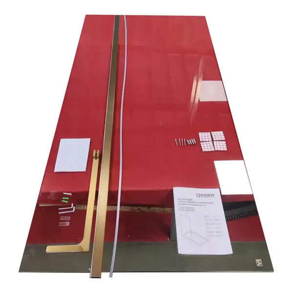 KOER SR SP02-100x200 Walk-In, прозоре скло, матове золото (KR5396) KOER SR SP02-100x200 Walk-In, прозоре скло, матове золото (KR5396)