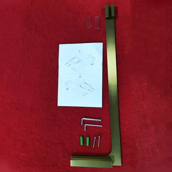 KOER SR SP02-100x200 Walk-In, прозоре скло, матове золото (KR5396) KOER SR SP02-100x200 Walk-In, прозоре скло, матове золото (KR5396)