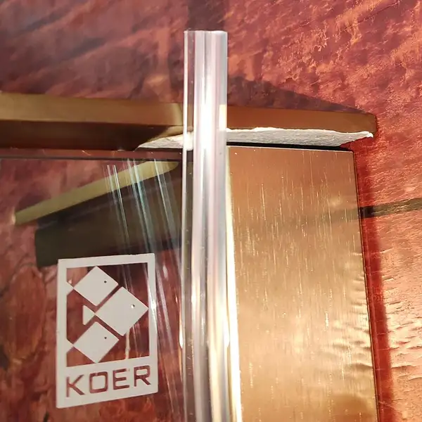 KOER SR SP02-100x200 Walk-In, прозоре скло, матове золото (KR5396) KOER SR SP02-100x200 Walk-In, прозоре скло, матове золото (KR5396)
