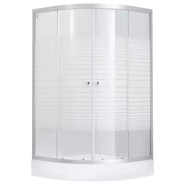 Набор Lidz душевая кабина Wieza SC80x80.SAT.LOW.L, стекло Linie 4 мм + поддон Kupala (LWISC8080SATLOWL2SET)