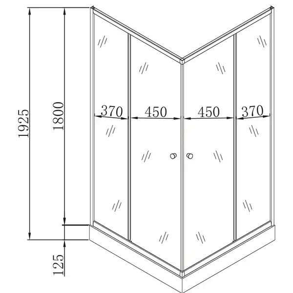 MIXXUS CUBIC SCT01 Душова кабіна, матове скло (MI6903) MIXXUS CUBIC SCT01 Душова кабіна, матове скло (MI6903)