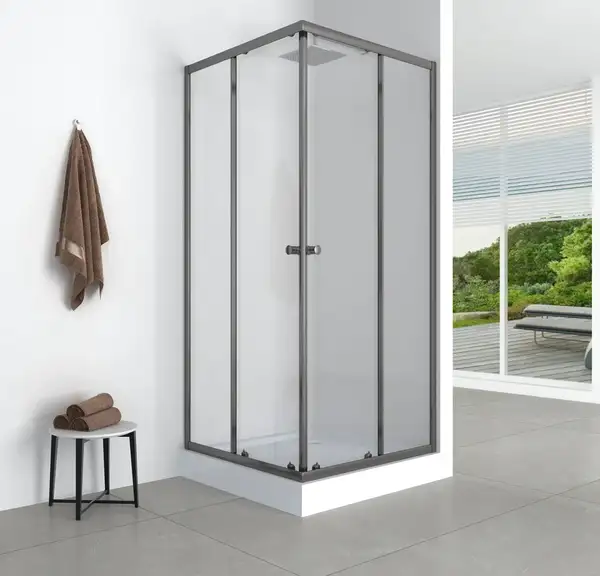 Mixxus CUBIC SC01 Душова кабіна, графіт/прозоре скло (MI6907) Mixxus CUBIC SC01 Душова кабіна, графіт/прозоре скло (MI6907)