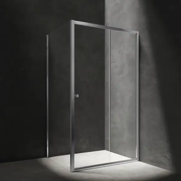 душова кабіна Omnires Bronx 140x90см безпечне скло, хром (BR1490CRTR) душова кабіна Omnires Bronx 140x90см безпечне скло, хром (BR1490CRTR)