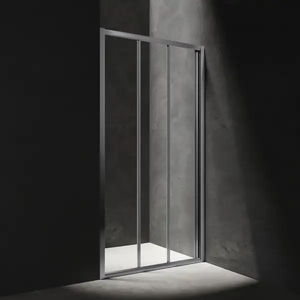 душові двері Omnires Bronx 100x185см безпечне скло, хром (S20A3100CRTR) душові двері Omnires Bronx 100x185см безпечне скло, хром (S20A3100CRTR)