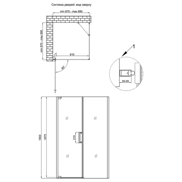 Душевая кабина Qtap Aquarius BLA1099SC6 90x90 см, стекло Clear 6 мм, покрытие CalcLess без поддона (AQUABLA1099SC6) Душевая кабина Qtap Aquarius BLA1099SC6 90x90 см, стекло Clear 6 мм, покрытие CalcLess без поддона (AQUABLA1099SC6)