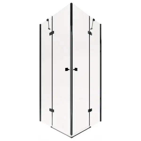 Душевая кабина Qtap Crow BLA1099SC6 90x90 см, стекло Clear 6 мм, покрытие CalcLess без поддона (CROWBLA1099SC6)