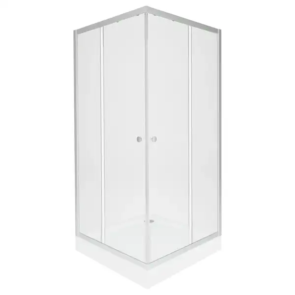 Набор Qtap душевая кабина Presto New CRM1099SC5 Clear 2020х900х900 мм + поддон Tern 309912C 90x90x12 см с сифоном (PRENEWCRM1088SC5SET)