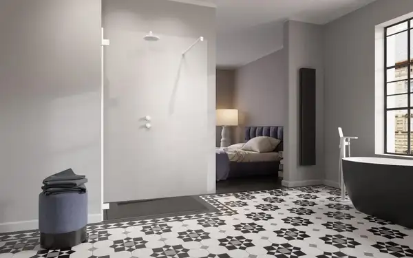 Душова стінка Essenza Pro White Walk-in 105, RADAWAY (10103105-04-01) Душова стінка Essenza Pro White Walk-in 105, RADAWAY (10103105-04-01)