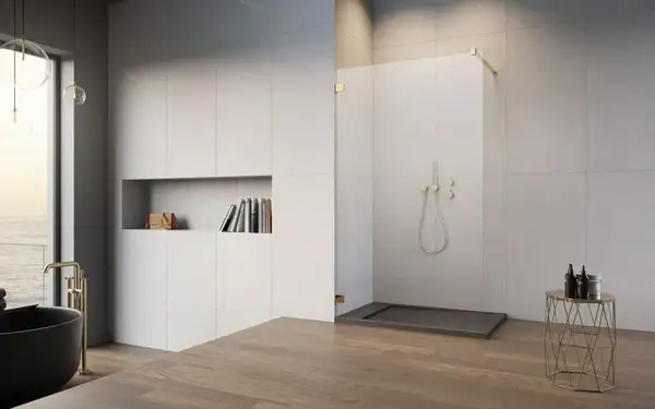 Душова стінка Essenza Pro 8 Gold Walk-in 110, RADAWAY (1012110-09-01)