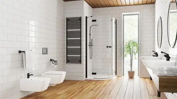 Душова кабіна напівкругла (половина) Essenza New Black PDD 80 права, RADAWAY (385002-54-01R)