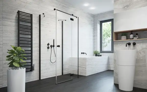 Душові двері Essenza New Black KDJ+S 90 праві, RADAWAY (385020-54-01R)