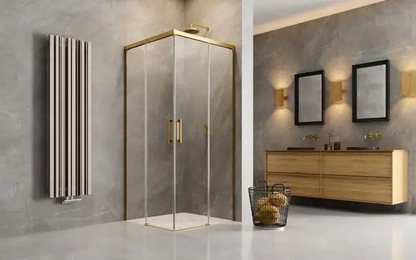 Radaway Idea Gold KDD 90 R Душевая кабина, золото (387060-09-01R) Radaway Idea Gold KDD 90 R Душевая кабина, золото (387060-09-01R)