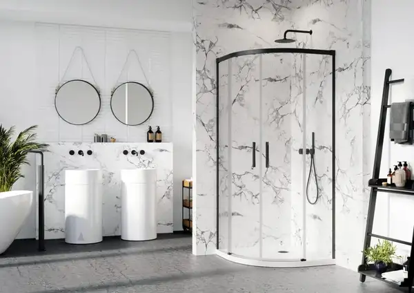 Комплект бокових стінок Idea Black PDD 90L×90R, RADAWAY (387140-54-01) Комплект бокових стінок Idea Black PDD 90L×90R, RADAWAY (387140-54-01)