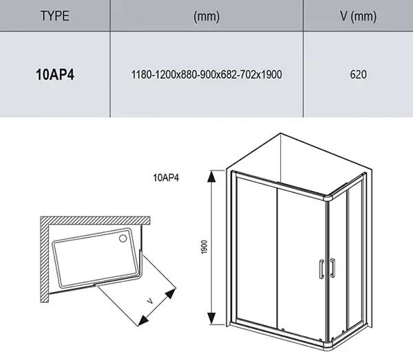 Ravak 10AP4 Душевая кабина 120x90, белый (0ZVG70100Z1) Ravak 10AP4 Душевая кабина 120x90, белый (0ZVG70100Z1)