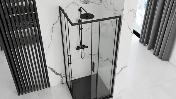 Душова Кабіна REA Punto Чорний 80x80 + Душовий Піддон Savoy Чорний KPL-4800-4804 Душова Кабіна REA Punto Чорний 80x80 + Душовий Піддон Savoy Чорний KPL-4800-4804