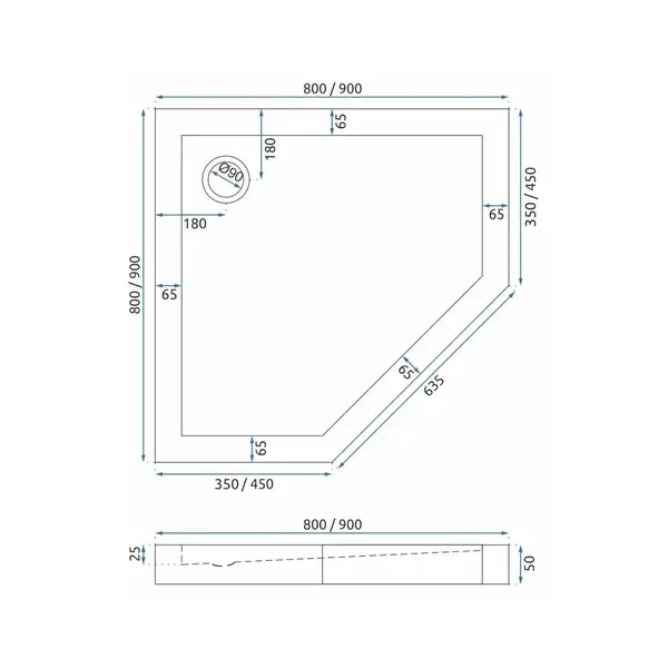 Душова Кабіна REA Чорний 90x90 + Душевий Піддон REA 90x90 KPL-5622-6522 Душова Кабіна REA Чорний 90x90 + Душевий Піддон REA 90x90 KPL-5622-6522