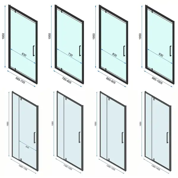 Душова Кабіна REA Rapid Swing 90x90 KPL-6409-6422 Душова Кабіна REA Rapid Swing 90x90 KPL-6409-6422