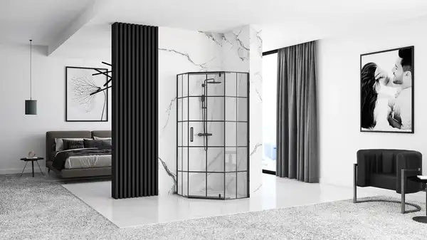Душова Кабіна REA HEX 80x80 + Душевий Піддон 80x80 KPL-8969-8543 Душова Кабіна REA HEX 80x80 + Душевий Піддон 80x80 KPL-8969-8543