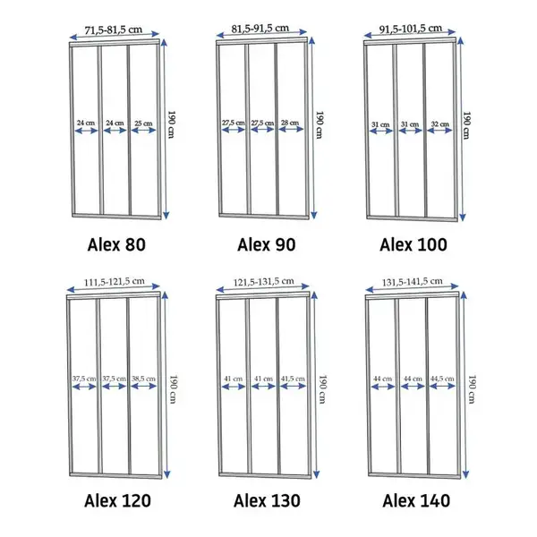 Душевая дверь REA ALEX 80 CHROME (REA-K0287)