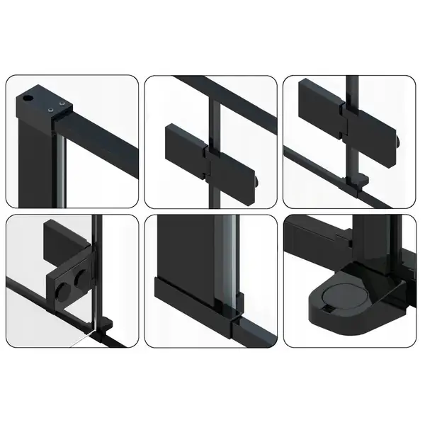 Душевая дверь REA FARGO BLACK MATT 100 (REA-K6330) Душевая дверь REA FARGO BLACK MATT 100 (REA-K6330)