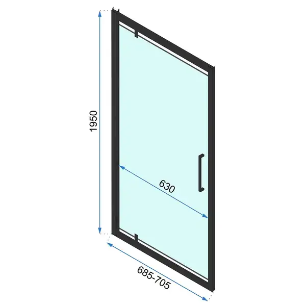Душевая дверь REA RAPID SWING 70 (REA-K6407) Душевая дверь REA RAPID SWING 70 (REA-K6407)