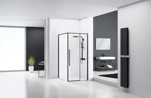 Душевая кабина REA SOLAR BLACK 90х90 (REA-K6412)