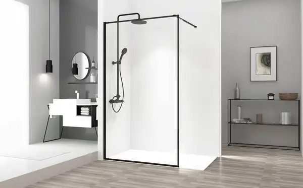Душевая стенка REA BLER 110 BLACK (REA-K7630)
