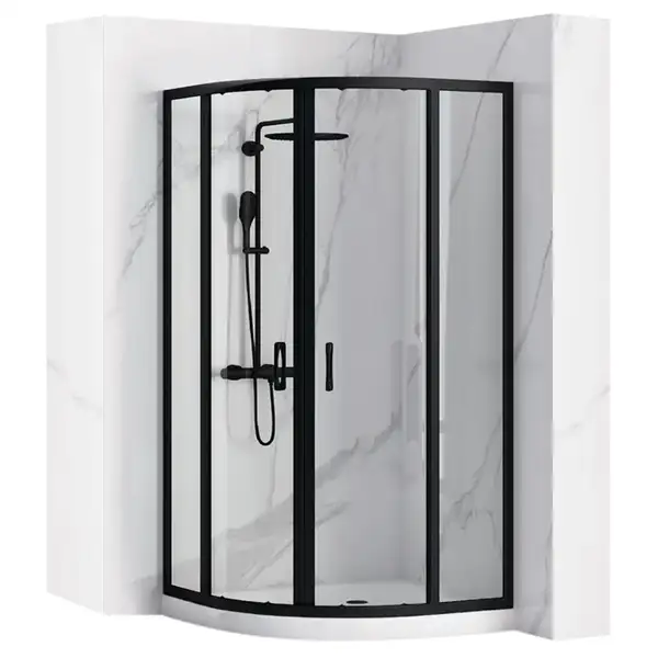 Душевая кабина REA LOOK BLACK 80х80 (REA-K7902)