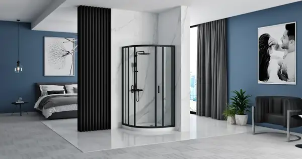 Душевая кабина REA LOOK BLACK 80х80 (REA-K7902)
