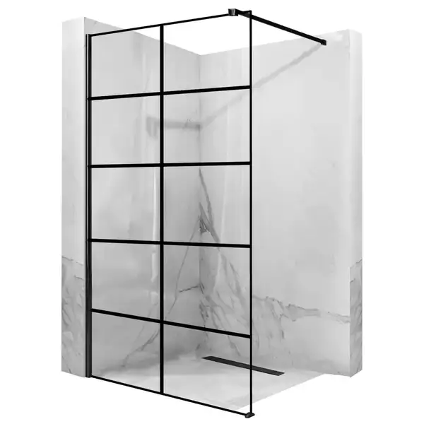 Душевая стенка REA BLER-1 80 BLACK (REA-K7952)