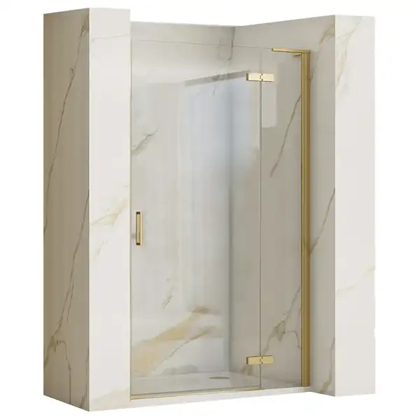 Душевая дверь REA HUGO BRUSHED GOLD 100 (REA-K8413) Душевая дверь REA HUGO BRUSHED GOLD 100 (REA-K8413)