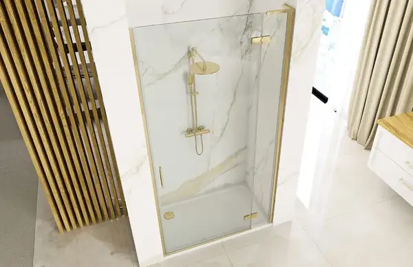 Душевая дверь REA HUGO BRUSHED GOLD 100 (REA-K8413) Душевая дверь REA HUGO BRUSHED GOLD 100 (REA-K8413)