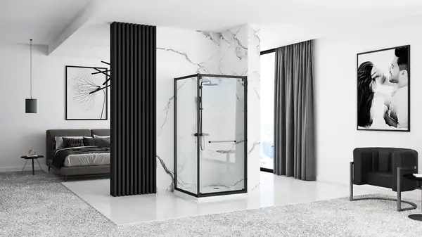 Душевая кабина REA SPACE IN BLACK 80х100 (REA-K8882) Душевая кабина REA SPACE IN BLACK 80х100 (REA-K8882)