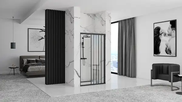Душевая дверь REA ALEX 100 BLACK (REA-K9639)