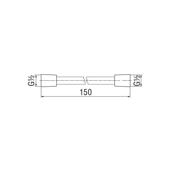 AD135/57BM Шланг для душу 150см чорний мат Nobili ІТАЛІЯ (AD135/57BM) AD135/57BM Шланг для душу 150см чорний мат Nobili ІТАЛІЯ (AD135/57BM)