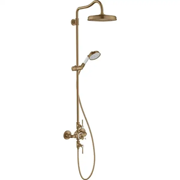 Душова система Axor Classic 240 1jet з термостатом, brushed bronze (16572140) Душова система Axor Classic 240 1jet з термостатом, brushed bronze (16572140)