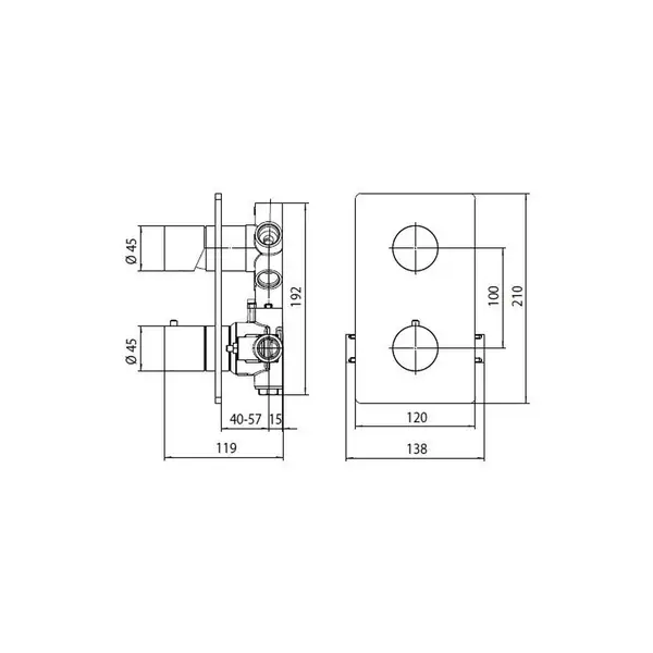Bossini Cosmo Душевая система, черный матовый (H70596I00073 PLUS)