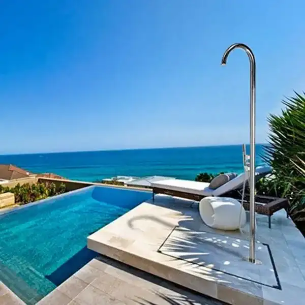 Вулична душова колона Bossini Pool Inox AISI 316 2287 мм, нержавіюча сталь (L00359000030008)