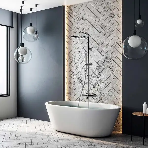 Душова система Bossini Elios Shower з термостатом, з квадратним душем, хром (L10403000030008) Душова система Bossini Elios Shower з термостатом, з квадратним душем, хром (L10403000030008)