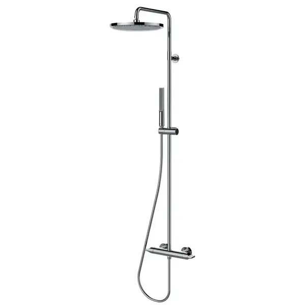 Душова система з термостатом Bossini APICE D280мм, з ручним душем APICE SLIM, хром (L10507000030008)