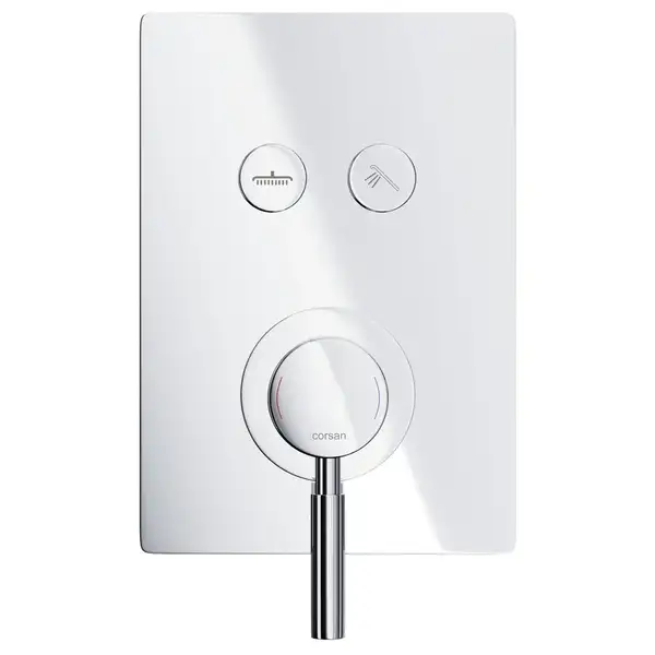 Душовий гарнітур прихованого монтажу Corsan CMZ068CH CHROM + BOX хром (647007)