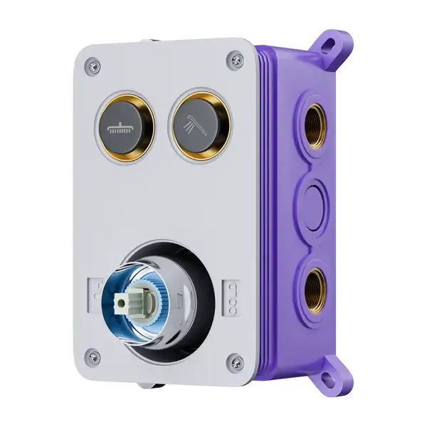 Душовий гарнітур прихованого монтажу Corsan CMZ068CH CHROM + BOX хром (647007)