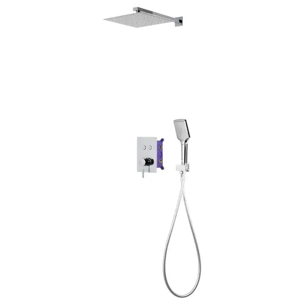 Душовий гарнітур прихованого монтажу Corsan CMZ068CH CHROM + BOX хром (647007)