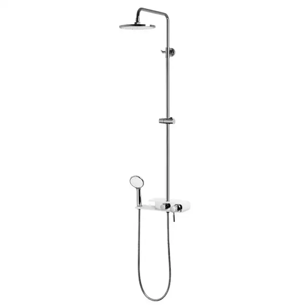 Душовий гарнітур Corsan KLAR FIBER CHROME WHITE (CMN002) Душовий гарнітур Corsan KLAR FIBER CHROME WHITE (CMN002)