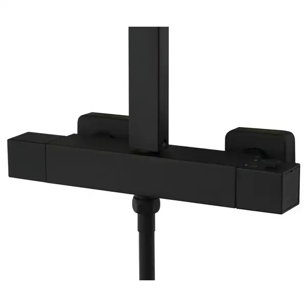 Душовий гарнітур Corsan ANGO BLACK MATT з термостатом (CMN019) Душовий гарнітур Corsan ANGO BLACK MATT з термостатом (CMN019)