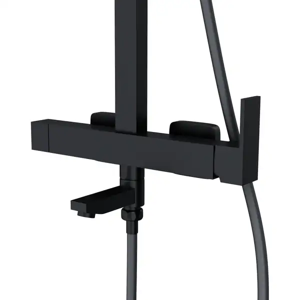 Душовий гарнітур Corsan ANGO BLACK MATT з виливом (CMN030)