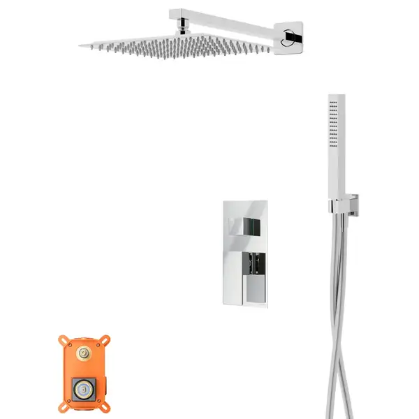 Душевая система CORSAN ANGO 25 CHROME + BOX скрытого монтажа (ZA25MCH) Душевая система CORSAN ANGO 25 CHROME + BOX скрытого монтажа (ZA25MCH)